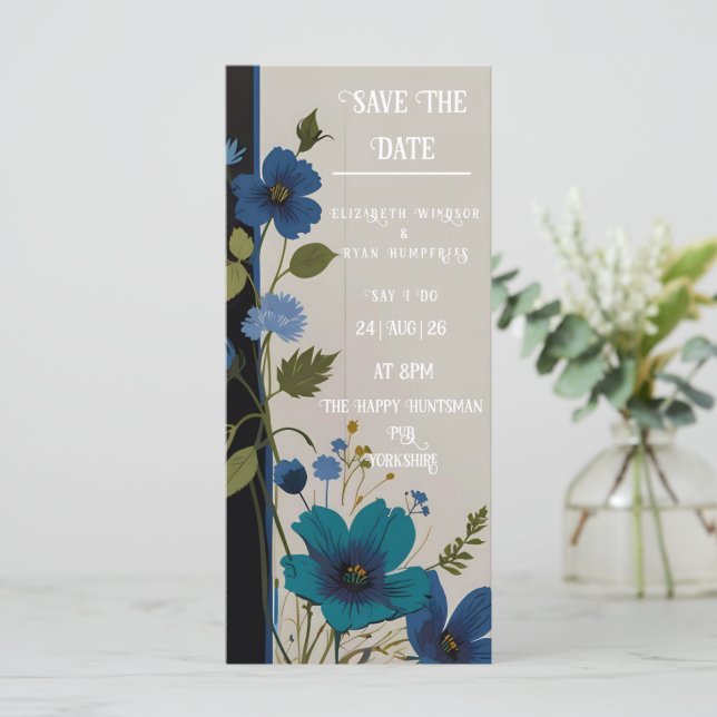 Wedding Floral Invitation Collection (Standing Front)