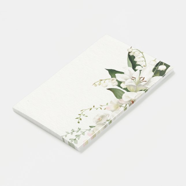 wedding floral Lily  classics Post-it Notes (Angled)