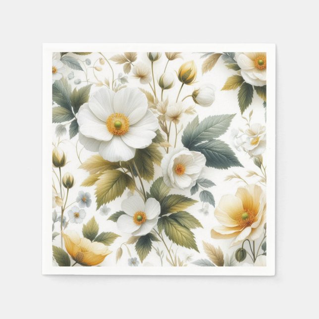wedding floral napkin (Front)