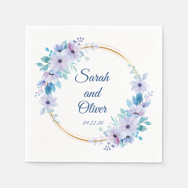 Wedding Floral  Napkin (Front)