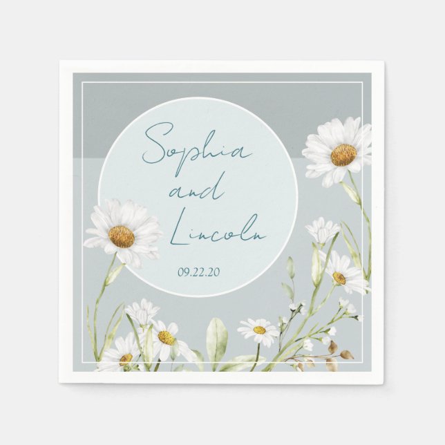 Wedding Floral  Napkin (Front)