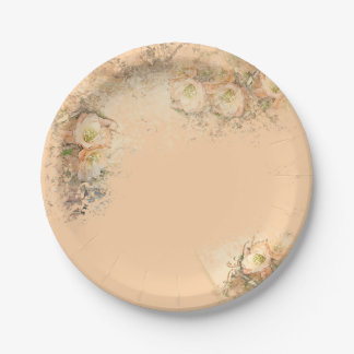 Wedding Floral Party Plate