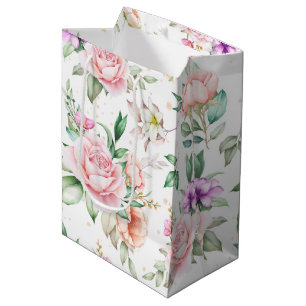 Wedding Floral Print Gift Bag