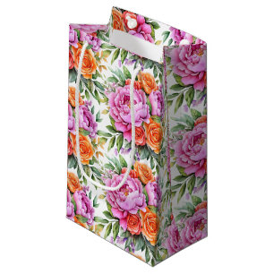 Wedding Floral Print Gift Bag