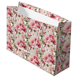 Wedding Floral Print Gift Bag