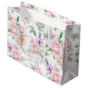Wedding Floral Print Gift Bag