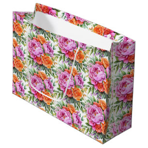 Wedding Floral Print Gift Bag