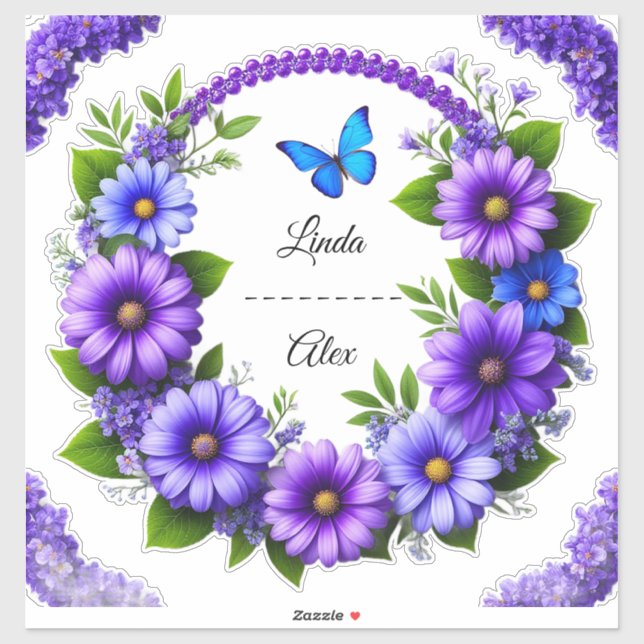 Wedding Floral Wreath (Sheet)