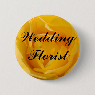 Wedding Florist 6 Cm Round Badge