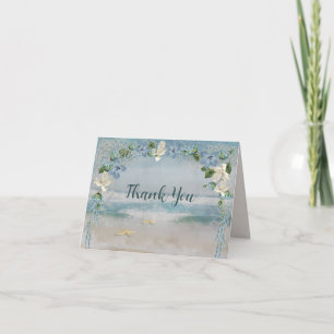 Wedding Flower Arch On Ocean  Card