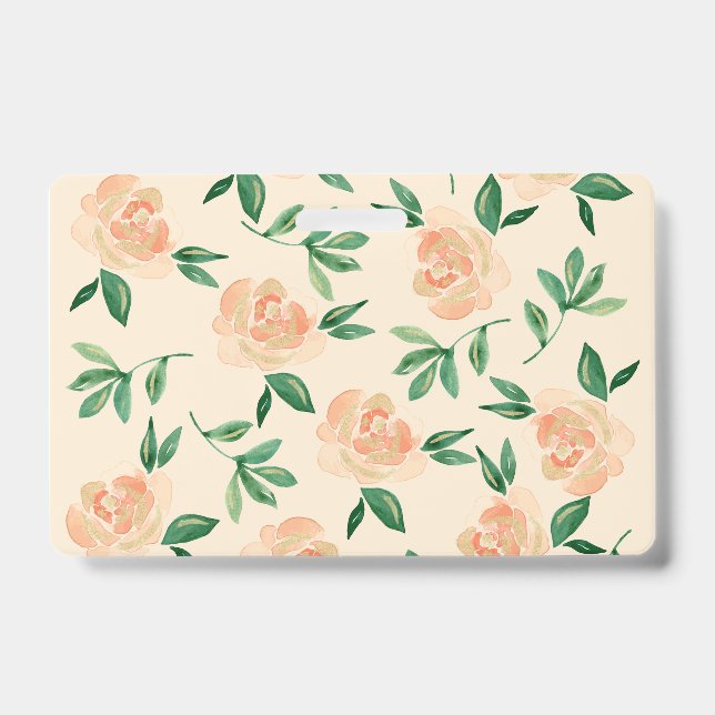 Wedding Flower Arrangements ID Badge (Front)