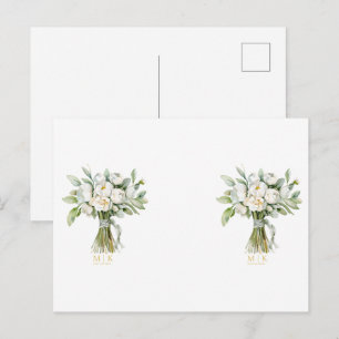 Wedding Flower Bouquet Postcard