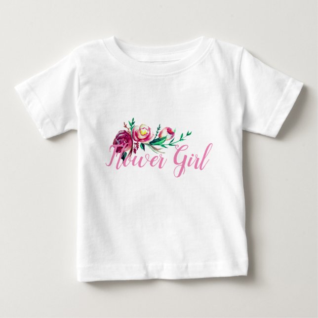 Wedding Flower   Ruffle Tee Rustic Style (Front)