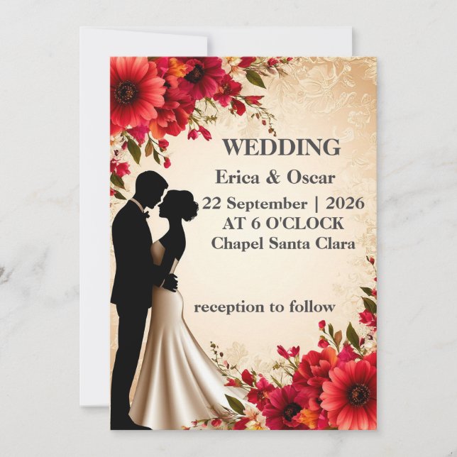 ✨ Wedding Flowers Invite For Bridal Event ✨ (Front)