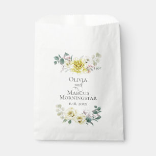 Wedding Flowers Sunny Cheery Yellow Favour Bags