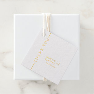 Wedding Foil Favour Tag