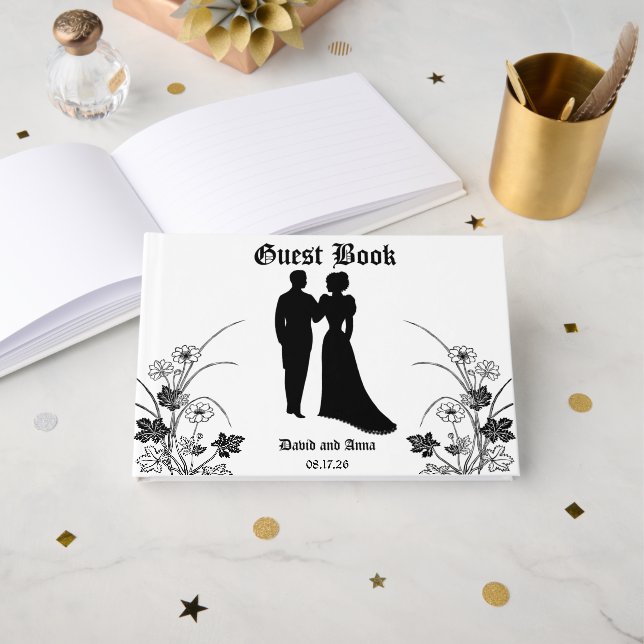 Wedding Foil Guestbook (Front Open)