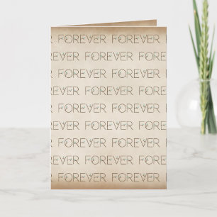 Wedding Forever Floral Font  Card