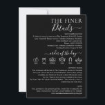 Wedding Formal Black Finer Details Invitation<br><div class="desc">Wedding Formal Black Finer Details</div>