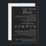 Wedding Formal Black Finer Details Invitation<br><div class="desc">Wedding Formal Black Finer Details</div>