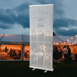 Wedding Full Photo Sign Banner Seating Chart