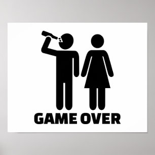 Wedding game over poster
