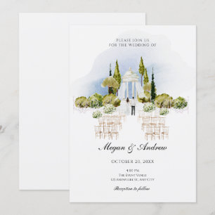 Wedding garden decoration Invitation