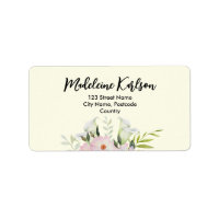 Wedding Gentle White Calla Lily Roses Address
