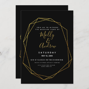 wedding geometric crystal wedding CARD INVITE