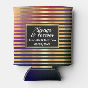 Wedding Gift Always and Forever Personalised Can Cooler