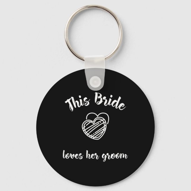 Wedding Gift Bachelorette Party Honeymoon Bride Gr Key Ring (Front)