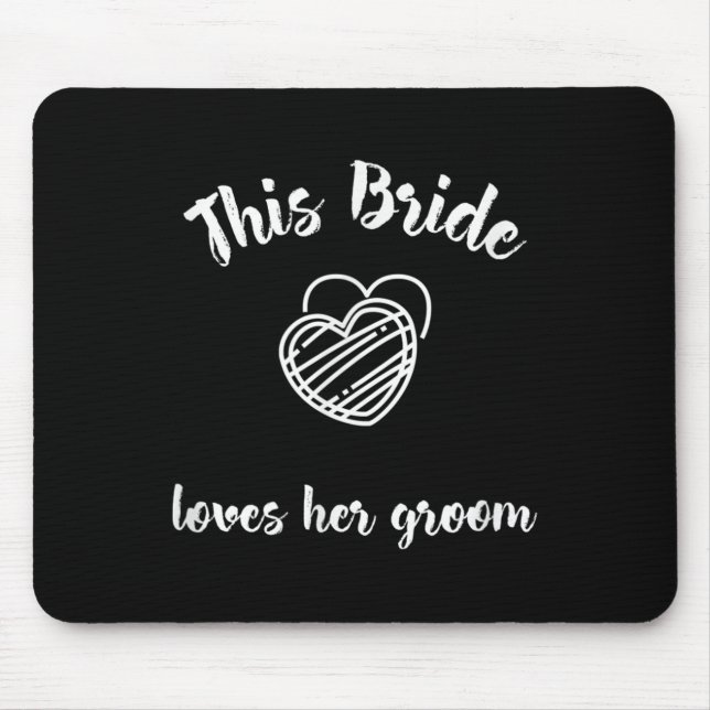 Wedding Gift Bachelorette Party Honeymoon Bride Gr Mouse Mat (Front)