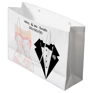 Wedding gift bag, wedding thank you gift bag