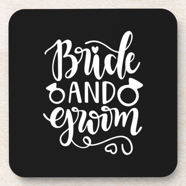 Wedding Gift Bride And Groom Coaster (Front)