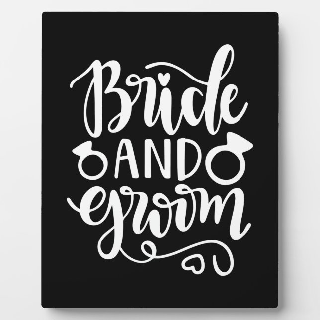 Wedding Gift Bride And Groom Plaque (Front)