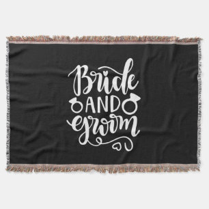 Wedding Gift Bride And Groom Throw Blanket