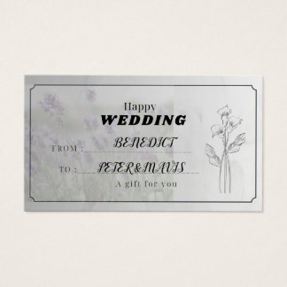 WEDDING GIFT CARD