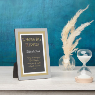 Wedding gift! Custom blessing for couple Plaque