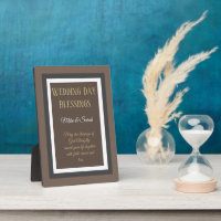 Wedding Gift! Custom blessings wedding plaque