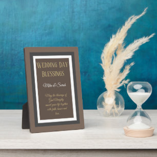 Wedding Gift! Custom blessings wedding plaque