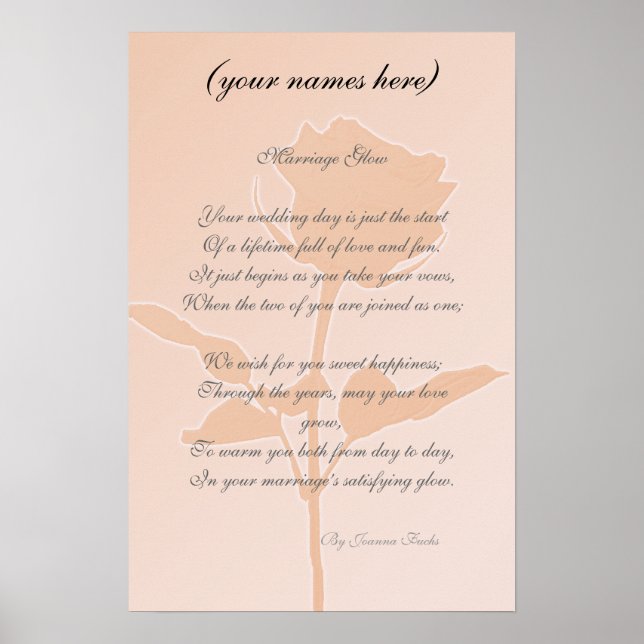 Wedding Gift for the Bride and Groom Poster (Front)