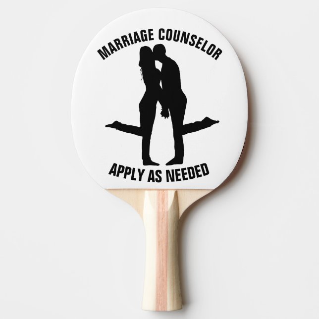 WEDDING GIFT FUNNY PING PONG  PADDLE (Front)
