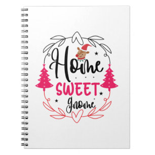 Wedding Gift Home Sweet Gnome Notebook