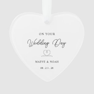 Wedding Gift Just Married Keepsake Ornament