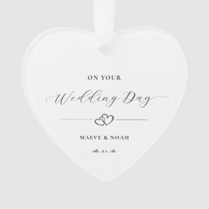 Wedding Gift Just Married Keepsake Ornament