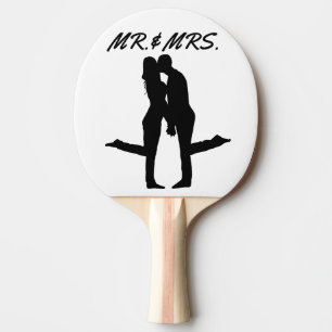 WEDDING GIFT PING PONG PADDLE, MR.& MRS. PADDLE