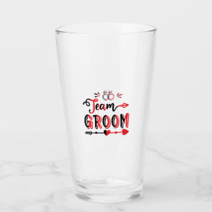 Wedding Gift Team Groom Glass