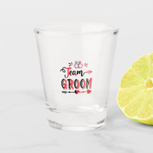 Wedding Gift Team Groom Shot Glass