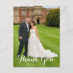 Wedding Gift Thank You Personalised Photo Postcard