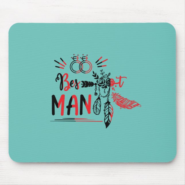 Wedding Gift Wedding Best Man Mouse Mat (Front)